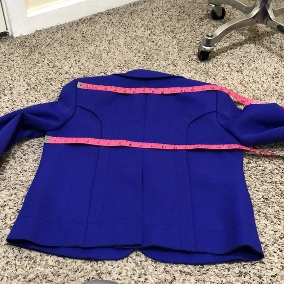 Marc Jacobs Blazer Size 4 Royal Blue - Picture 9 of 11